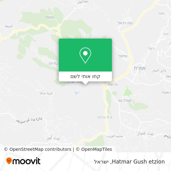 מפת Hatmar Gush etzion
