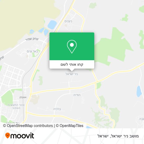 מפת מושב ניר ישראל