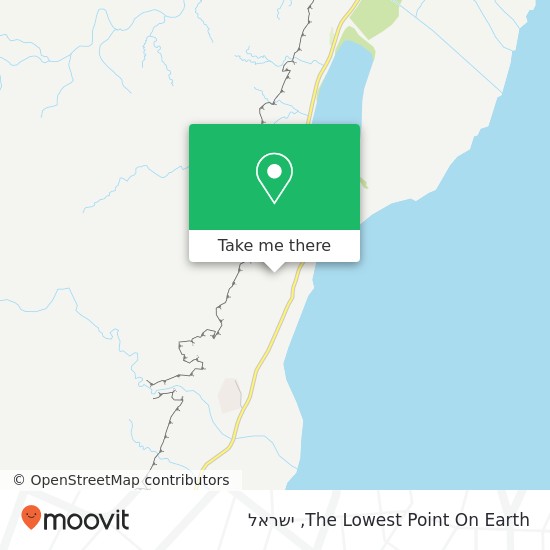 מפת The Lowest Point On Earth