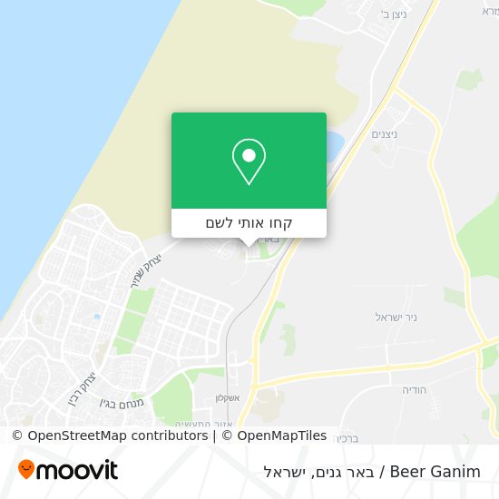 מפת Beer Ganim / באר גנים