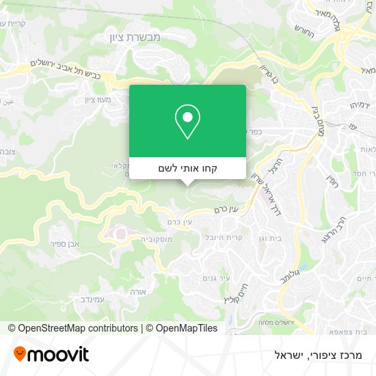 מפת מרכז‏ ‏ציפורי