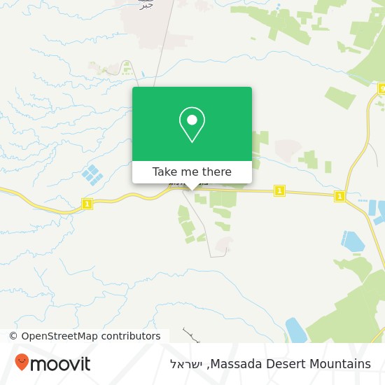 מפת Massada Desert Mountains