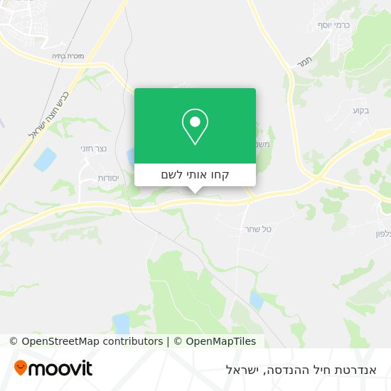 מפת אנדרטת חיל ההנדסה