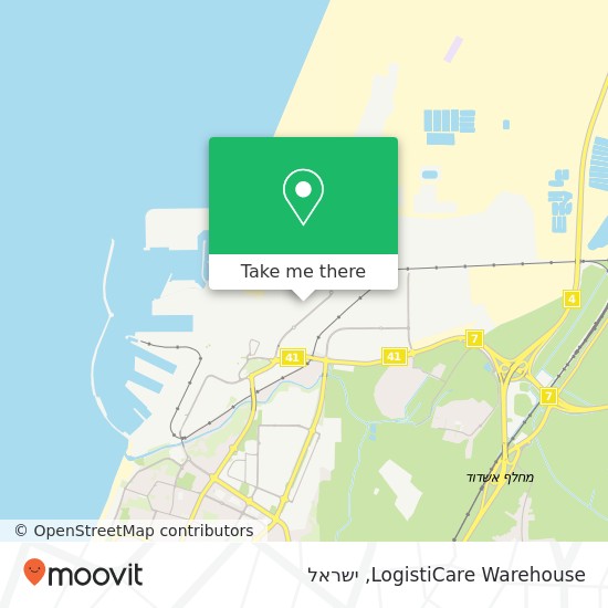 מפת LogistiCare Warehouse