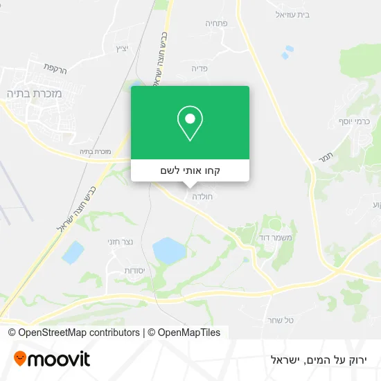 מפת ירוק על המים