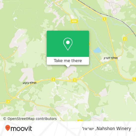 מפת Nahshon Winery