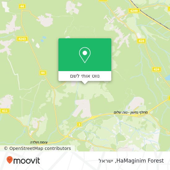 מפת HaMaginim Forest