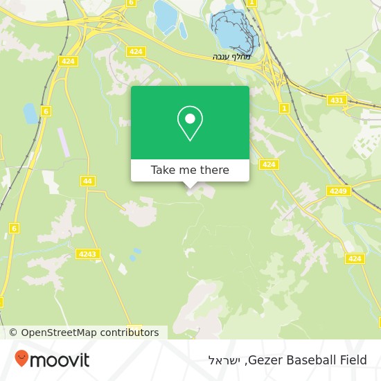 מפת Gezer Baseball Field