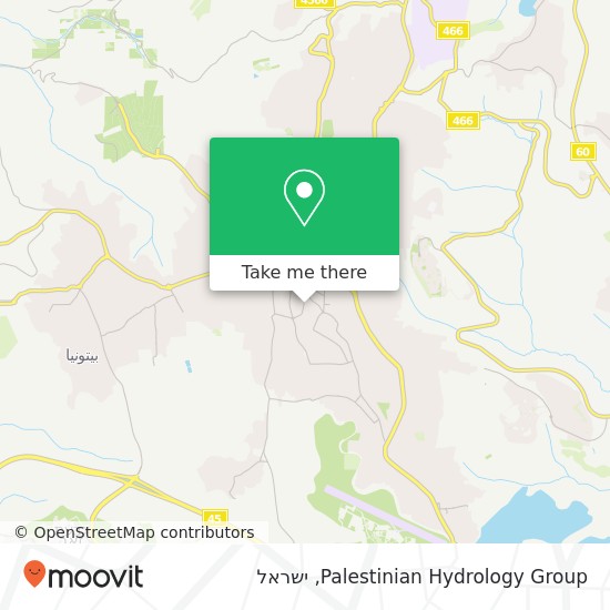 מפת Palestinian Hydrology Group