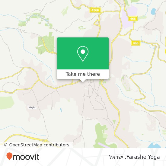 מפת Farashe Yoga