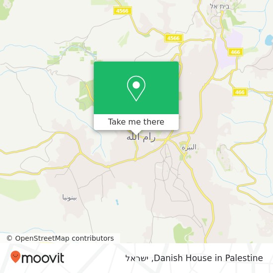 מפת Danish House in Palestine