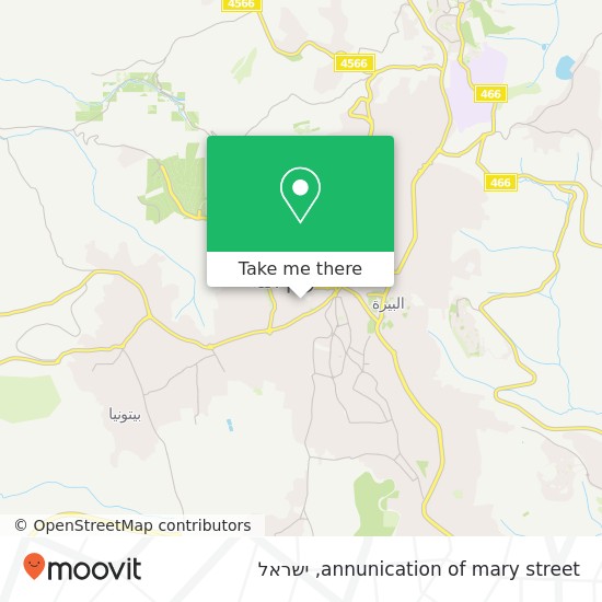 מפת annunication of mary street