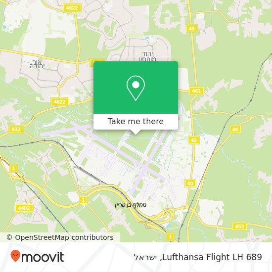מפת Lufthansa Flight LH 689