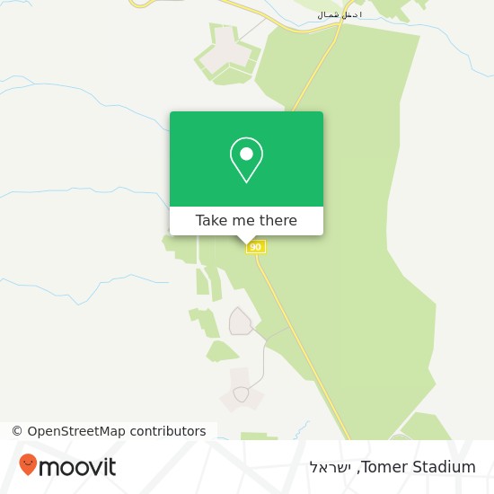 מפת Tomer Stadium