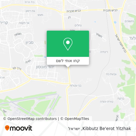 מפת Kibbutz Be'erot Yitzhak