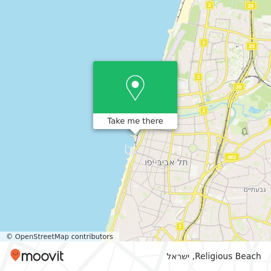 מפת Religious Beach
