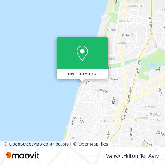 מפת Hilton Tel Aviv