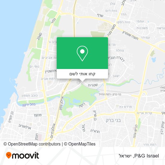 מפת P&G Israel