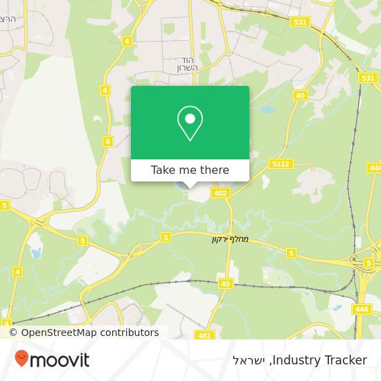 מפת Industry Tracker