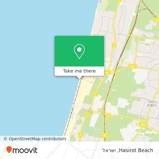 מפת Hasirot Beach