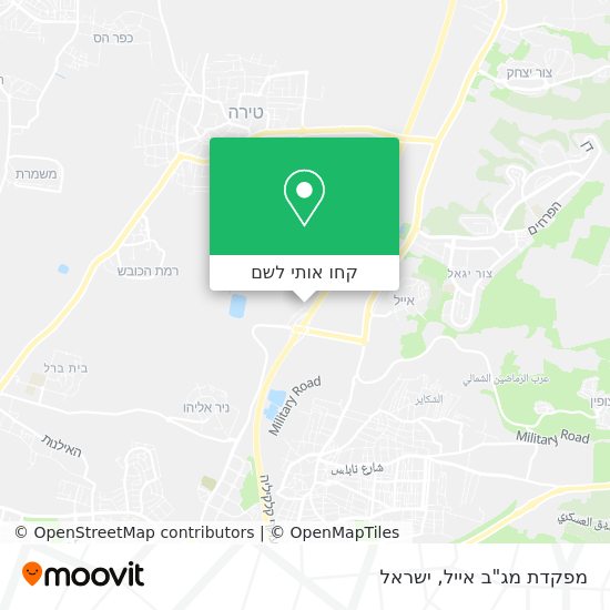 מפת מפקדת מג"ב אייל