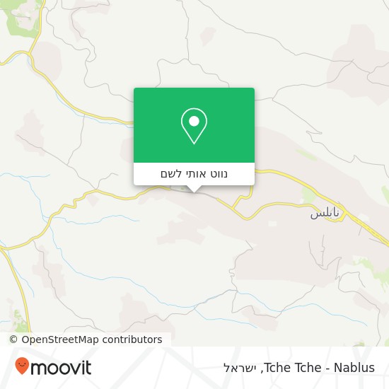 מפת Tche Tche - Nablus