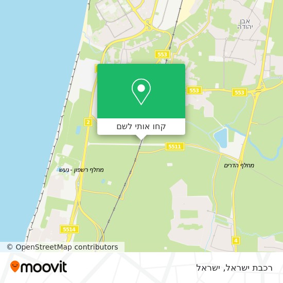 מפת רכבת ישראל