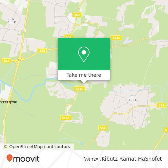 מפת Kibutz Ramat HaShofet
