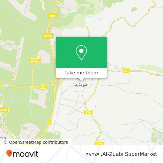 מפת Al-Zuabi SuperMarket