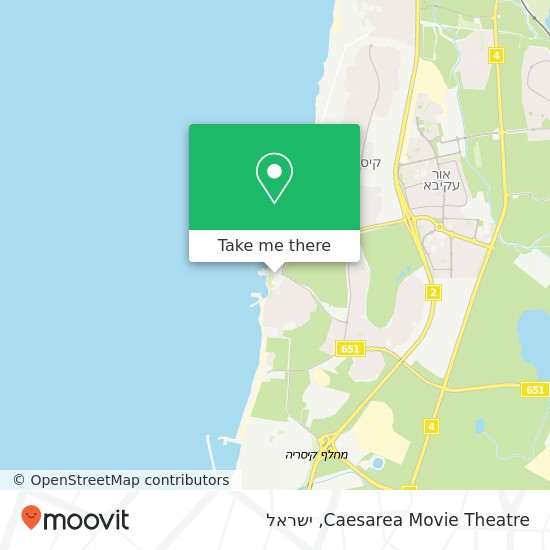 מפת Caesarea Movie Theatre