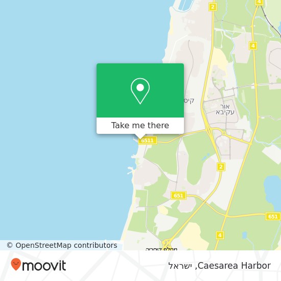 מפת Caesarea Harbor