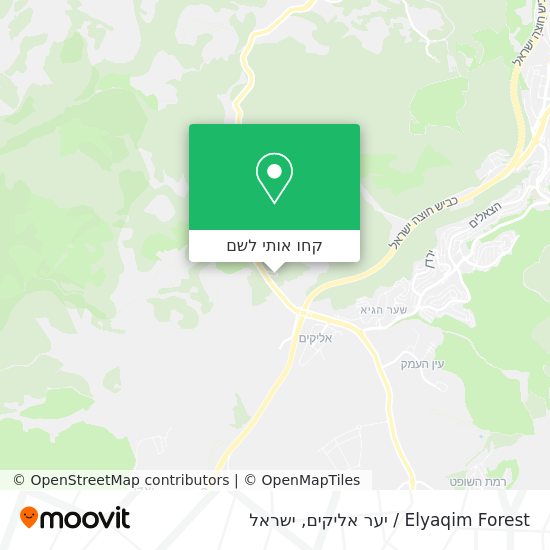 מפת Elyaqim Forest / יער אליקים