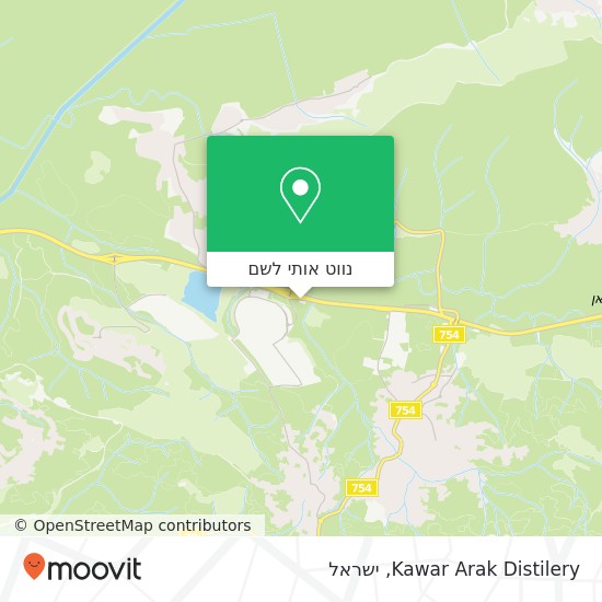 מפת Kawar Arak Distilery