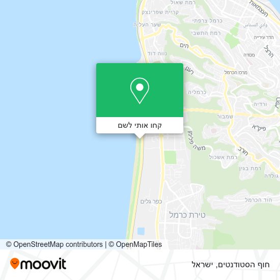 מפת חוף הסטודנטים
