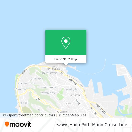 מפת Haifa Port, Mano Cruise Line