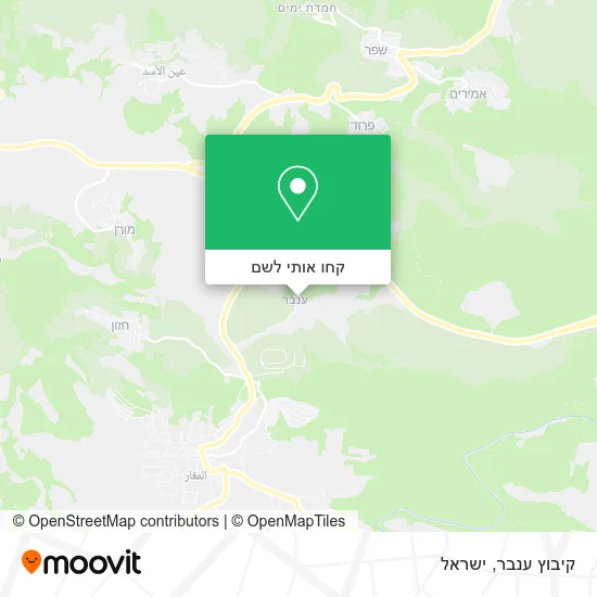 מפת קיבוץ ענבר