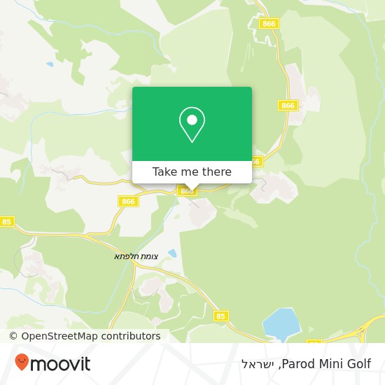 מפת Parod Mini Golf