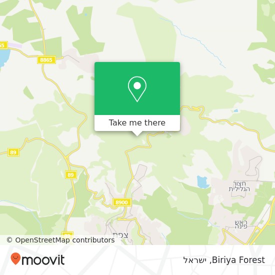 מפת Biriya Forest