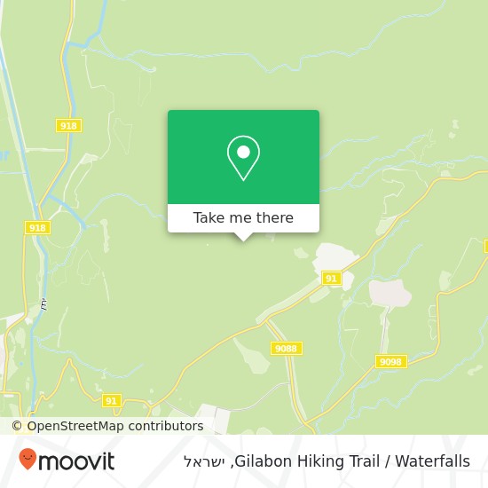 מפת Gilabon Hiking Trail / Waterfalls