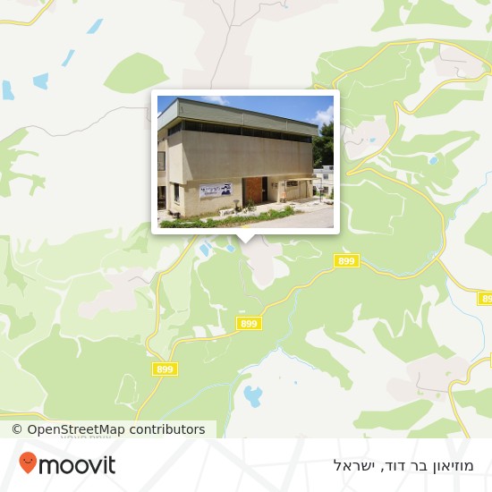 מפת מוזיאון בר דוד