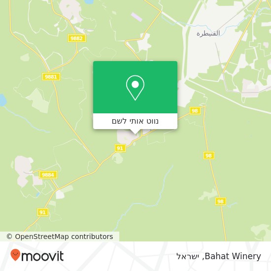 מפת Bahat Winery