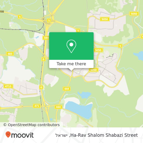 מפת Ha-Rav Shalom Shabazi Street