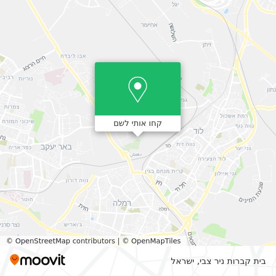 מפת בית קברות ניר צבי