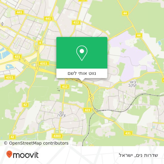 מפת שדרות נים