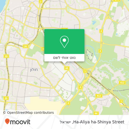 מפת Ha-Aliya ha-Shinya Street