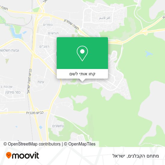 מפת מתחם הקבלנים