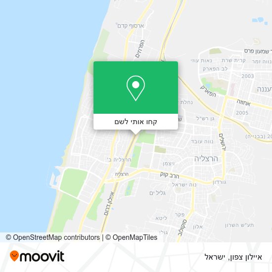 מפת איילון צפון
