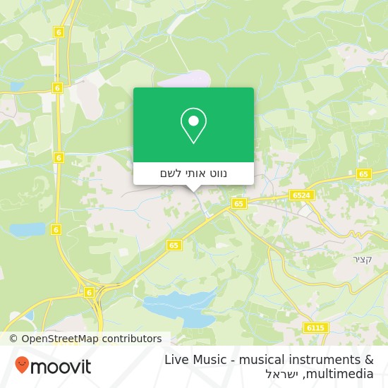 מפת Live Music - musical instruments & multimedia, כפר קרע, 30075