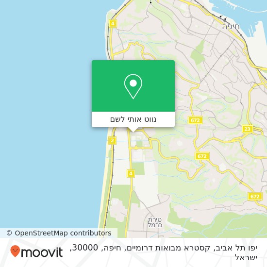 מפת יפו תל אביב, קסטרא מבואות דרומיים, חיפה, 30000