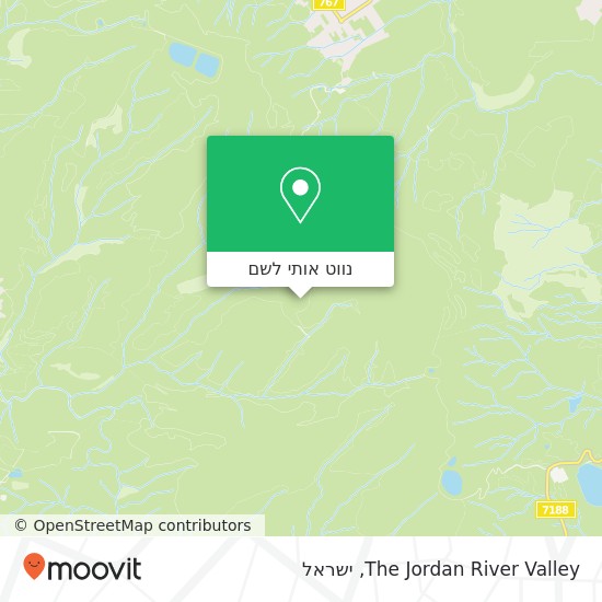 מפת The Jordan River Valley